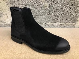 HAVA CUIR ECLAT PILOT CHELSEA SUEDE:Noir-Noir