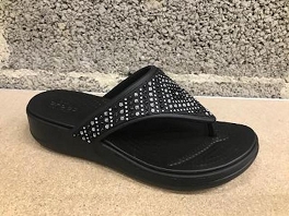 CROCS MONTEREY SHIMMER WEDGE FLIP<br>