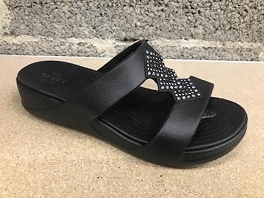 CROCS MONTEREY SHIMMERS SLIP ON WEDGE<br>