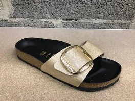 STEPPE-BAB MADRID BIG BUCKLE GLITTER:Or