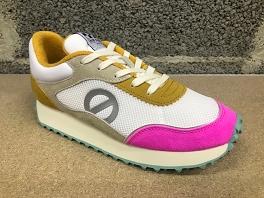  PUNKY JOGGER W SUEDE MESH<br>Fuschia-Blanc