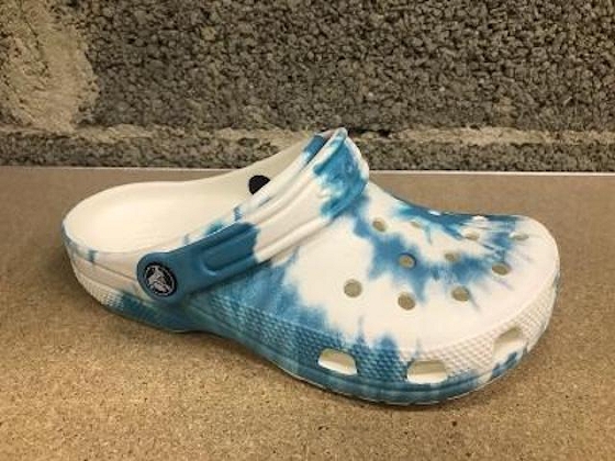 Crocs sabot classic tie dye graphic clog 