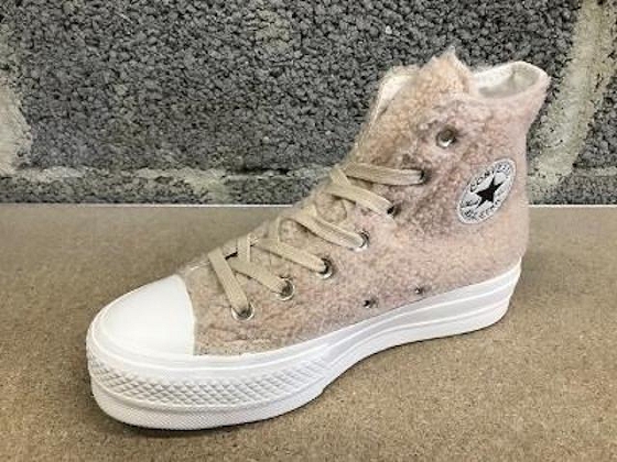 Converse haut lacet cozy club platform 1949301_2