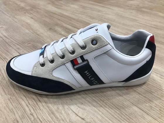 Tommy hilfiger basket corporate material mix cupsole 