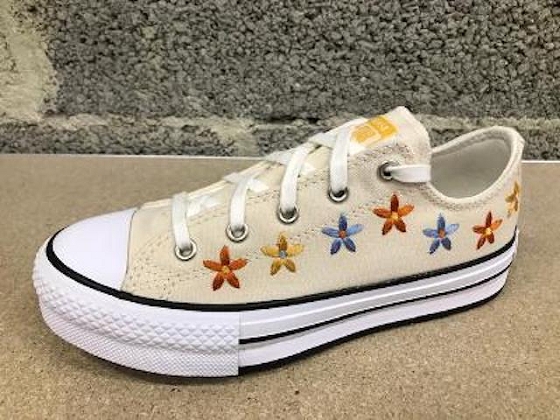 Converse basket basse ctas ox spring flowers eva platform 