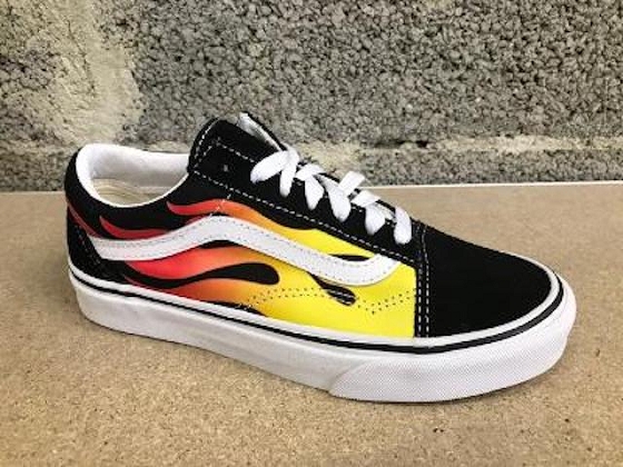 Vans basket old skool flame 