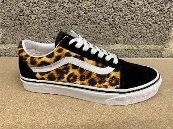 Vans basket basse old skool leopard 