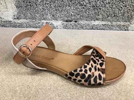 Coco abricot sandale mediere femme
