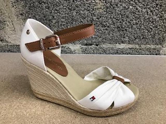 Tommy hilfiger sandale compensee basic open toe high wedge 