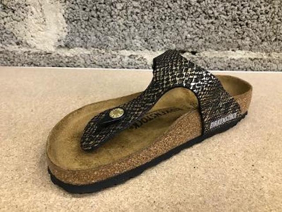 Birkenstock entre-doigts gizeh microfibre shiny python 5291501_2