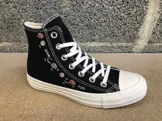 Converse haut lacet ctas brode floral 