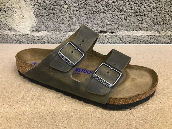 Birkenstock mule arizona sfb cuir waxy 