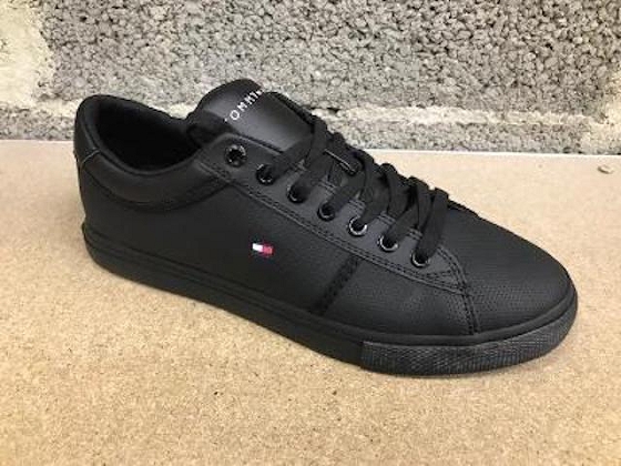Tommy hilfiger basket basse iconic leather vulc punched 