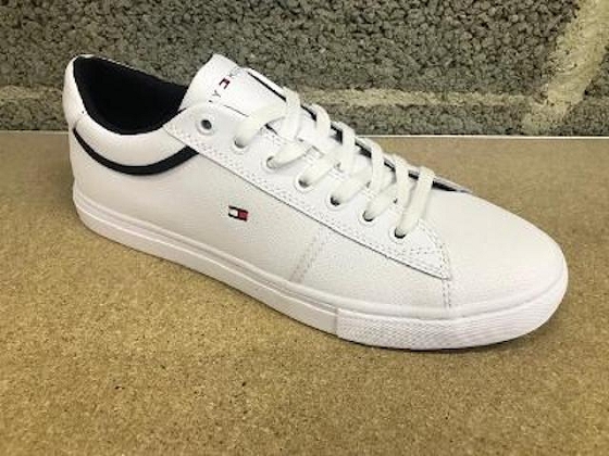 Tommy hilfiger basket basse iconic leather vulc punched 