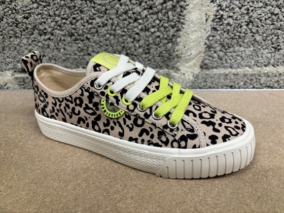 Armistice basket stomp sneaker w print leo 