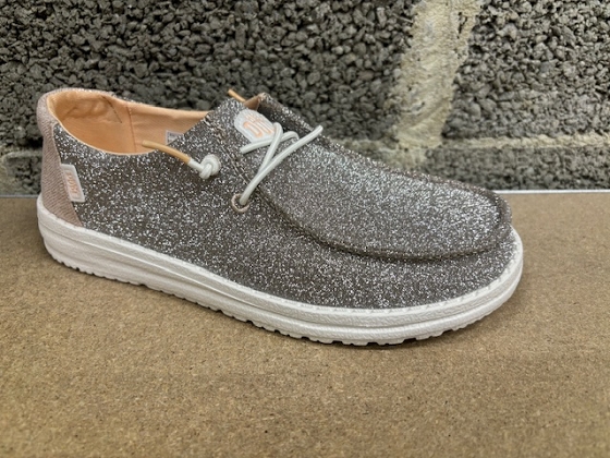 Dude mocassin wendy metallic sparkle 