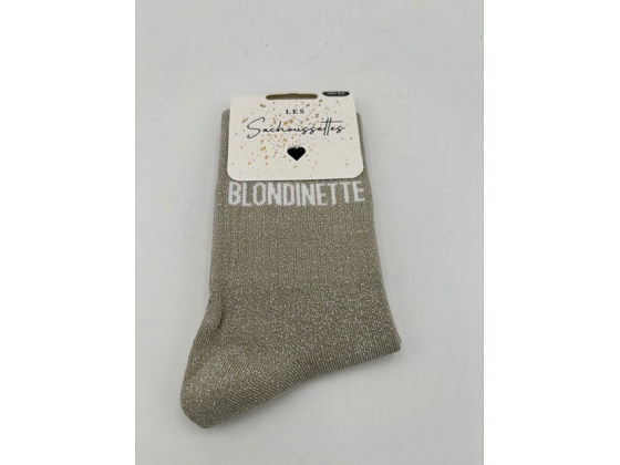 Les sachoussettes chaussettes blondinette 