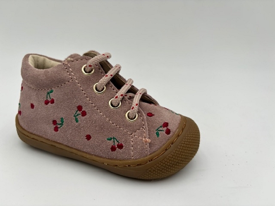 Naturino lacet cocoon embr suede cherry 