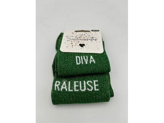 Les sachoussettes chaussettes diva raleuse 