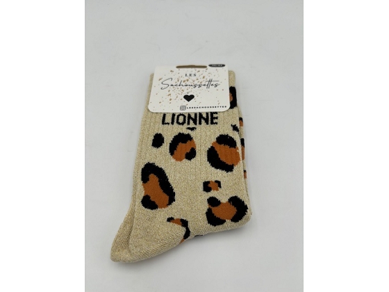 Les sachoussettes chaussettes lionne 